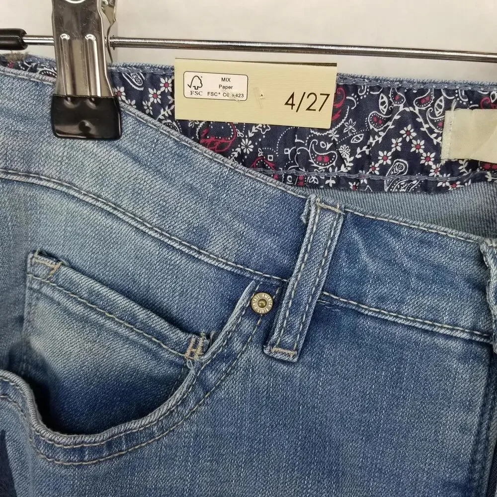 Vintage America‎ Bestie Embroidered Jeans 4 / 27 NWT Denim Jean